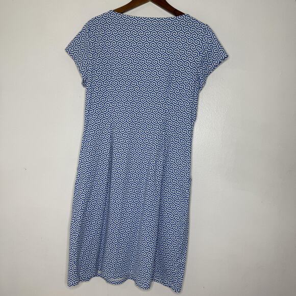 J McLaughlin Dress Womens XL Geometric Print Short Sleeve Stretch Nylon Casual - Picture 5 of 7